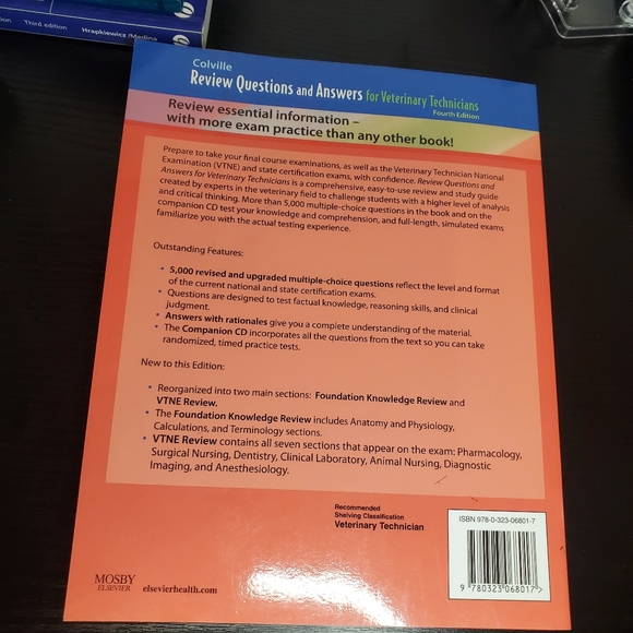 VTNE study book Vet tech - Picture 3 of 3